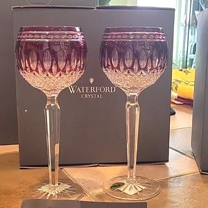 Waterford Crystal Ruby Wine Glasses